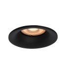 Round flush-mounted lamps - Italux Barto Concealed Ceiling 1xGU10 10W Black Sandblasted DL-60327A-BK - product 1