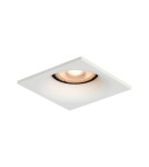 Square flush-mounted lamps - Italux Aranta Flush Mounted Ceiling 1xGU10 10W White Sandblasted DL-61903A-WH - product 1