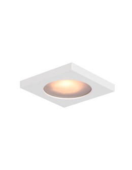 Italux Antar Sufitowa Podtynkowa 1xGU10 10W IP44 Biały piaskowany DL-26385S-GU10-WH