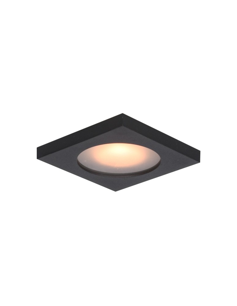 Flush-mounted hermetic lamps - Italux Antar Flush Mounted Ceiling 1xGU10 10W IP44 Sandblasted Black DL-26385S-GU10-BK - product kolory-swiatla.pl 1
