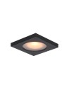 Italux Antar Flush Mounted Ceiling 1xGU10 10W IP44 Sandblasted Black DL-26385S-GU10-BK