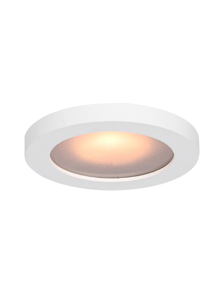 Flush-mounted hermetic lamps - Italux Antar Concealed Ceiling 1xGU10 10W IP44 White Sandblasted DL-26385-GU10-WH - product kolory-swiatla.pl 1