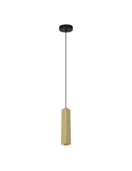 Italux Ander Pendant 1xGU10 10W Black, Brass PND-28394-1-GD