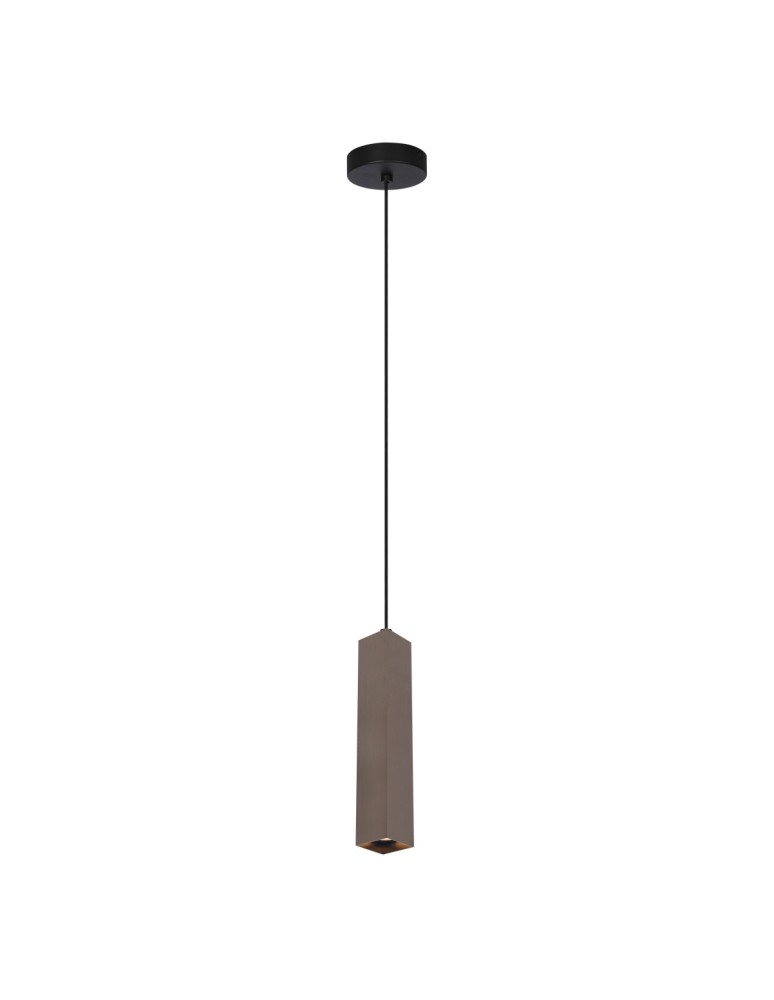 Pendant tube lamps - Italux Ander Pendant 1xGU10 10W Brown PND-28394-1-BRO - product kolory-swiatla.pl 1