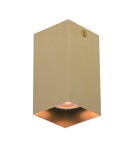 Square ceiling luminaires - Italux Ander Surface-mounted 1xGU10 10W Black, Brass CLN-28394-S-GD - product 1
