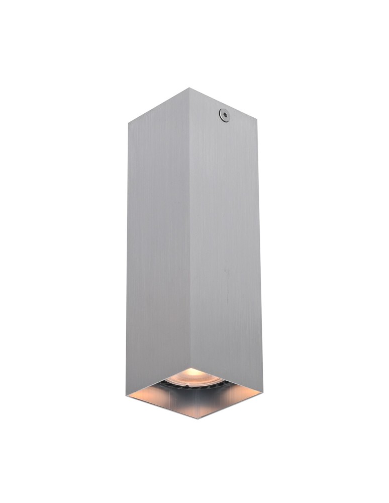Square ceiling luminaires - Italux Ander Surface-mounted 1xGU10 10W Aluminum CLN-28394-M-ALU - product kolory-swiatla.pl 1