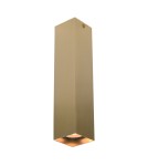 Square ceiling luminaires - Italux Ander Surface-mounted 1xGU10 10W Black, Brass CLN-28394-L-GD - product 1