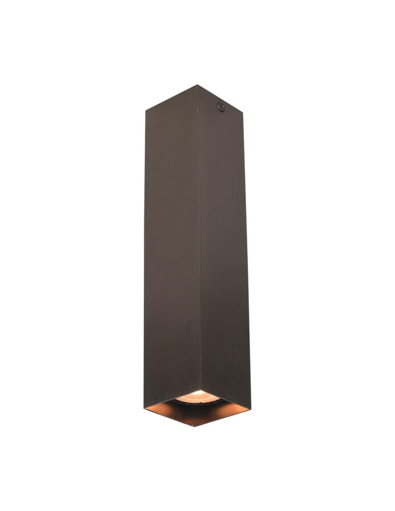 Square ceiling luminaires - Italux Ander Surface-mounted 1xGU10 10W Brown CLN-28394-L-BRO - product kolory-swiatla.pl 1