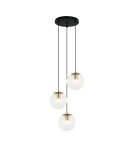 Triple pendant lamps - Italux Sarpo Pendant 3xE27 40W Brass PND-58867-3S-BK-BRO - product 1