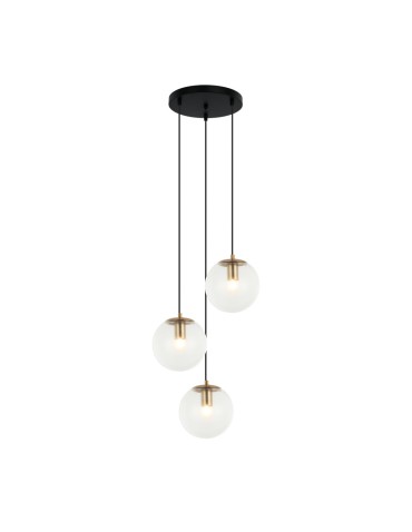 Italux Sarpo Pendant 3xE27 40W Brass PND-58867-3S-BK-BRO