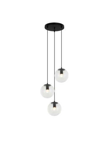 Italux Sarpo Pendant 3xE27 40W Black PND-58867-3S-BK