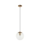 Pendant lamps spheres - Italux Sarpo Pendant 1xE27 40W Brass PND-58867-1S-BK-BRO - product 2