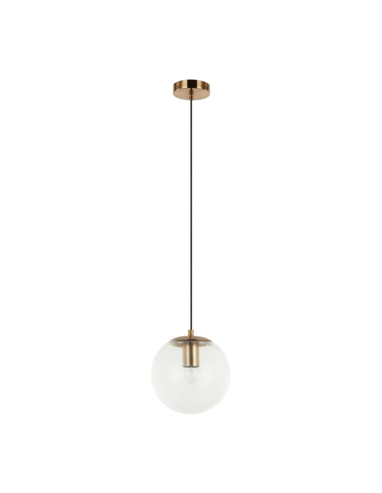 Pendant lamps spheres - Italux Sarpo Pendant 1xE27 40W Brass PND-58867-1S-BK-BRO - product kolory-swiatla.pl 2