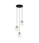 Triple pendant lamps - Italux Sarpo Pendant 3xE27 40W Brass PND-58867-3S-BK-BRO - product 2