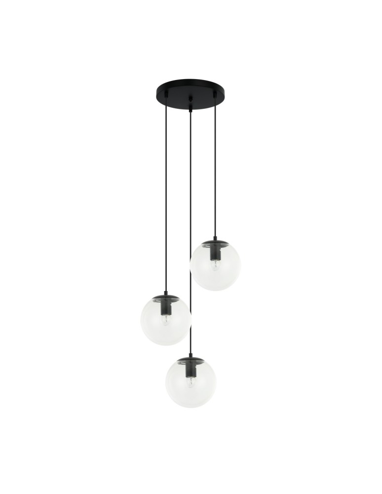 Triple pendant lamps - Italux Sarpo Pendant 3xE27 40W Black PND-58867-3S-BK - product kolory-swiatla.pl 2