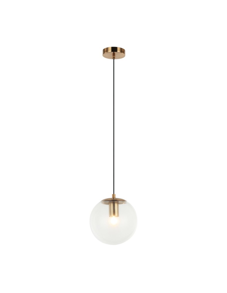 Pendant lamps spheres - Italux Sarpo Pendant 1xE27 40W Brass PND-58867-1S-BK-BRO - product kolory-swiatla.pl 1