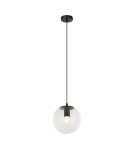 Pendant lamps spheres - Italux Sarpo Pendant 1xE27 40W Black PND-58867-1S-BK - product 1