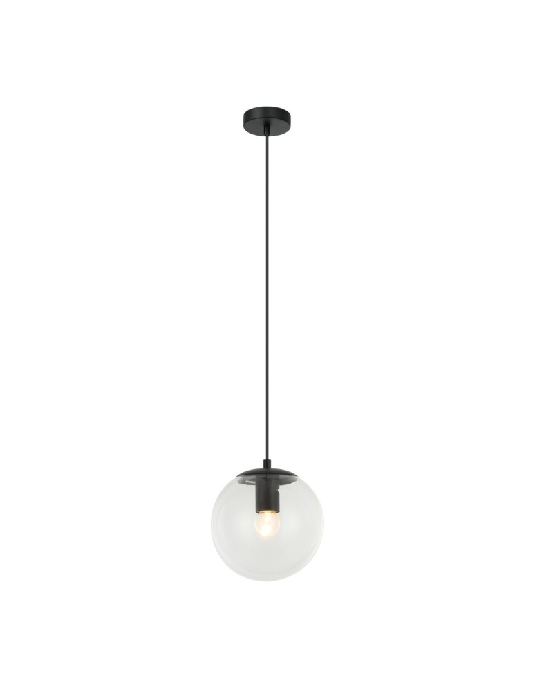 Pendant lamps spheres - Italux Sarpo Pendant 1xE27 40W Black PND-58867-1S-BK - product kolory-swiatla.pl 1