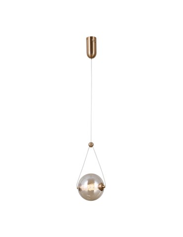 Italux Rastia Wisząca 1xLED 6W 550 lm 3000K (Ciepła biel) złoty PND-34361-S-HBR-AMB - produkt 2