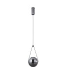 Pendant lamps spheres - Italux Rastia Pendant 1xLED 6W 180 lm 3000K (Warm White) chrome PND-34361-S-CH-SG - product 2