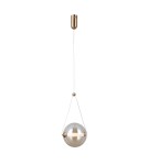 Pendant lamps spheres - Italux Rastia Pendant 1xLED 9W 825 lm 3000K (Warm White) Gold PND-34361-M-HBR-AMB - product 3