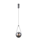 Pendant lamps spheres - Italux Rastia Pendant 1xLED 6W 180 lm 3000K (Warm White) chrome PND-34361-S-CH-SG - product 3