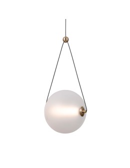 Italux Rastia Pendant 1xLED 9W 975 lm 3000K (Warm White) Gold PND-34361-M-HBR-OPAL