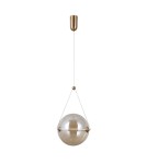 Pendant lamps spheres - Italux Rastia Pendant 1xLED 12W 1095 lm 3000K (Warm White) Gold PND-34361-L-HBR-AMB - product 3