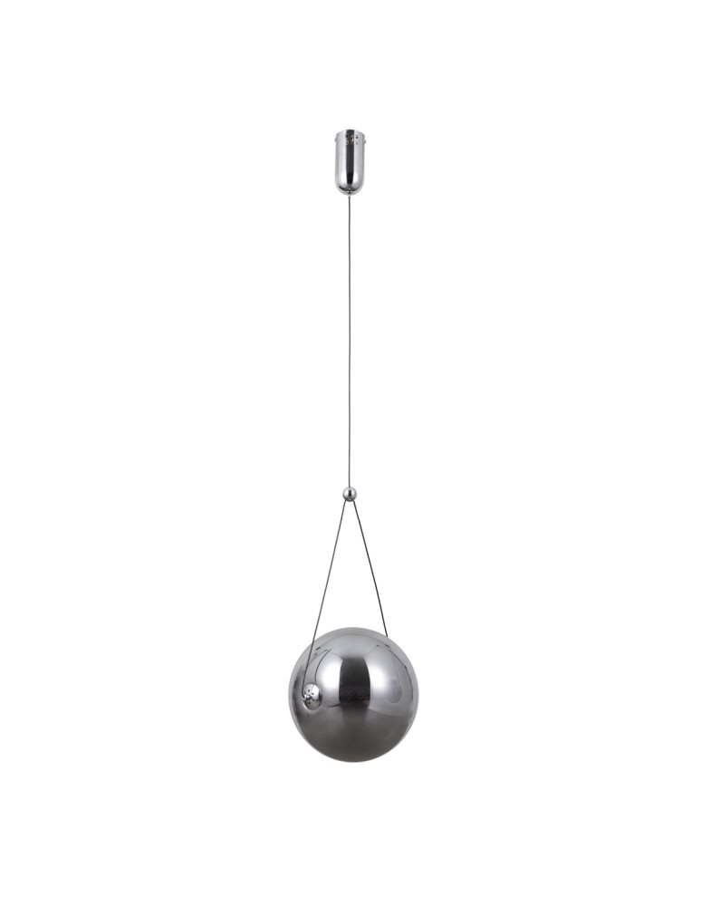 Pendant lamps spheres - Italux Rastia Pendant 1xLED 12W 360 lm 3000K (Warm White) chrome PND-34361-L-CH-SG - product kolory-swiatla.pl 3