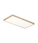 LED Plafonds - Italux Olbis Plafond 1xLED 36W 4300 lm 2800K+4000K+ 6000K (Warm White) IP44 wood PLF-63827-600L-36W-WO - product 1