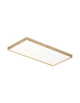 Italux Olbis Plafon 1xLED 36W 4300 lm 2800K+4000K+ 6000K (Ciepła biel) IP44 drewno PLF-63827-600L-36W-WO