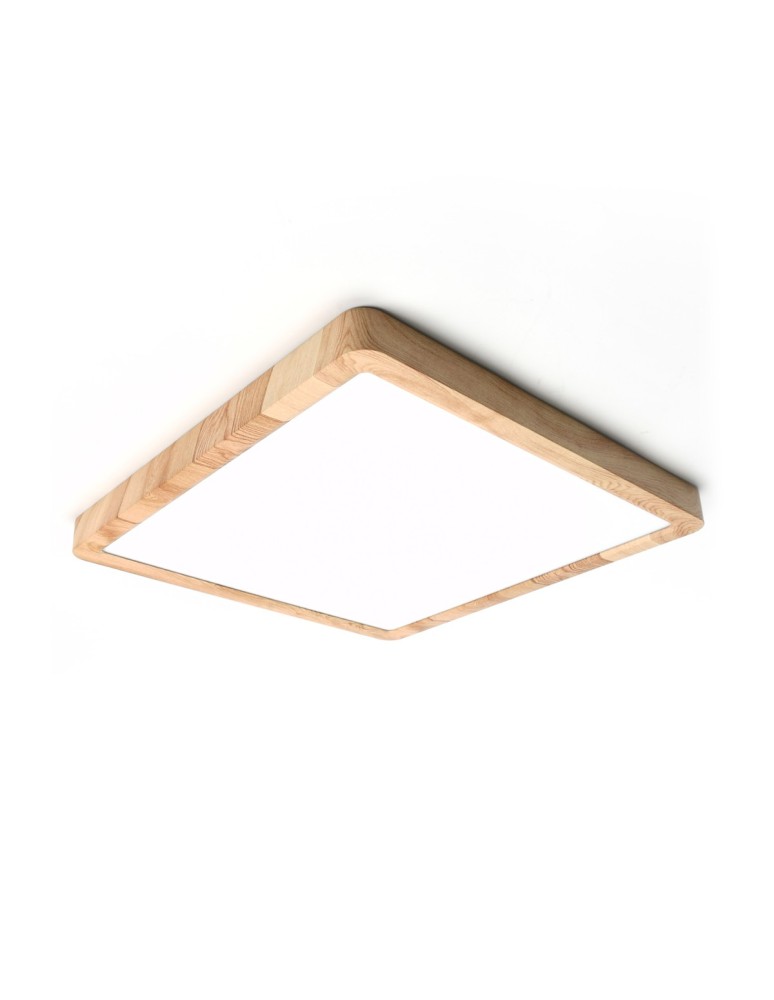 LED Plafonds - Italux Olbis Plafond 1xLED 24W 2900 lm 2800K+4000K+ 6000K (Warm White) IP44 wood PLF-63827-300L-24W-WO - product kolory-swiatla.pl 1