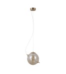 Pendant lamps spheres - Italux Nola Pendant 1xLED 12W 1020 lm 3000K (Warm White) Gold PND-34366-HBR-AMB - product 3