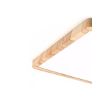 LED Plafonds - Italux Olbis Plafond 1xLED 24W 2900 lm 2800K+4000K+ 6000K (Warm White) IP44 wood PLF-63827-300L-24W-WO - product 2