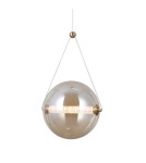 Pendant lamps spheres - Italux Rastia Pendant 1xLED 12W 1095 lm 3000K (Warm White) Gold PND-34361-L-HBR-AMB - product 1