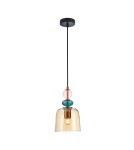 Designer pendant lamps - Italux Namos Pendant 1xE27 40W Brass PND-27092A-MC-BRO - product 1