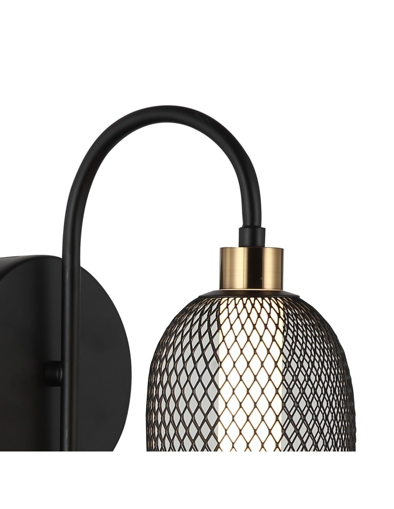 Modern wall lamps - Italux Marco Wall lamp 1xLED 6W 310 lm 3000K (Warm white) black WL-84283-1-BK - product kolory-swiatla.pl 2