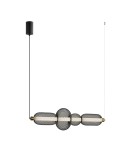 Pendant lamps over the island - Italux Marco Pendant 1xLED 16W 900 lm 3000K (Warm White) black PND-84283-4-BK - product 1