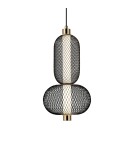 Single pendant lamps - Italux Marco Pendant 1xLED 10W 590 lm 3000K (Warm White) black PND-84283-2-BK - product 1
