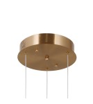 Triple pendant lamps - Italux Ganti Pendant 3xLED 20W 2170 lm 3000K (Warm White) Gold PND-34362-9-HBR-OPAL - product 3