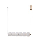 Pendant lamps over the island - Italux Ganti Pendant 1xLED 15W 1625 lm 3000K (Warm White) Gold PND-34362-6H-HBR-OPAL - product 2