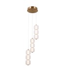 Triple pendant lamps - Italux Ganti Pendant 3xLED 20W 2170 lm 3000K (Warm White) Gold PND-34362-9-HBR-OPAL - product 1