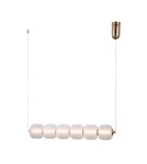 Pendant lamps over the island - Italux Ganti Pendant 1xLED 15W 1625 lm 3000K (Warm White) Gold PND-34362-6H-HBR-OPAL - product 1