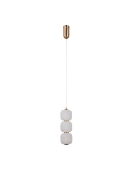 Italux Ganti Pendant 1xLED 8W 865 lm 3000K (Warm White) Gold PND-34362-3V-HBR-OPAL - product 2