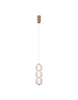 Italux Ganti Pendant 1xLED 8W 865 lm 3000K (Warm White) Gold PND-34362-3V-HBR-OPAL