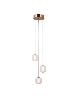 Italux Ganti Pendant 3xLED 8W 865 lm 3000K (Warm White) Gold PND-34362-3-HBR-OPAL