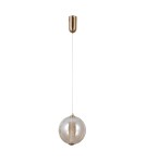 Single pendant lamps - Italux Butero Pendant 1xLED 9W 825 lm 3000K (Warm White) Gold PND-34359-M-HBR-AMB - product 3