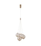 Pendant lamps - Italux Butero Pendant 5xLED 20W 1830 lm 3000K (Warm White) Gold PND-34359-5-HBR-AMB - product 3