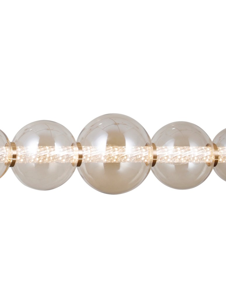 Pendant lamps over the island - Italux Butero Pendant 1xLED 18W 1650 lm 3000K (Warm White) Gold PND-34359-5H-HBR-AMB - product kolory-swiatla.pl 3