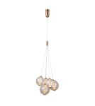 Pendant lamps - Italux Butero Pendant 5xLED 20W 1830 lm 3000K (Warm White) Gold PND-34359-5-HBR-AMB - product 2